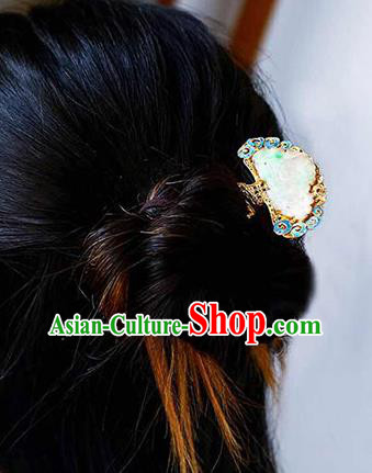 Chinese Traditional Qing Dynasty Court Jade Hair Comb Ancient Palace Hair Accessories Chinese Traditional Qing Dynasty Court Jade Hair Comb Ancient Palace Hair Accessories