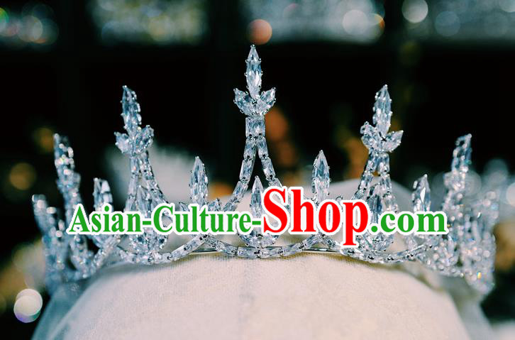 Handmade Crystal Jewelry Accessories European Princess Headwear Baroque Bride Wedding Zircon Royal Crown Handmade Crystal Jewelry Accessories European Princess Headwear Baroque Bride Wedding Zircon Royal Crown