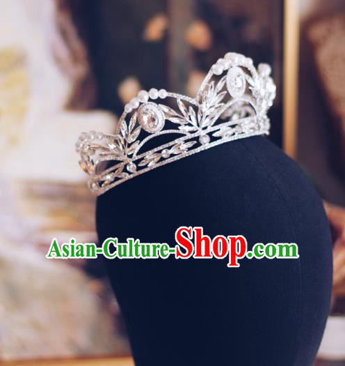 Handmade Luxury Zircon Royal Crown Baroque Wedding Women Jewelry Accessories European Princess Headwear Handmade Luxury Zircon Royal Crown Baroque Wedding Women Jewelry Accessories European Princess Headwear