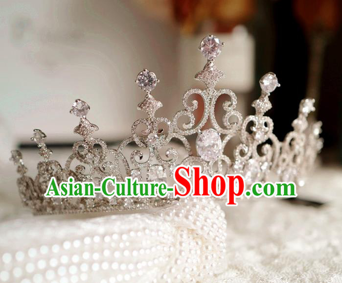Baroque Wedding Women Jewelry Accessories European Princess Headwear Handmade Luxury Zircon Royal Crown Baroque Wedding Women Jewelry Accessories European Princess Headwear Handmade Luxury Zircon Royal Crown