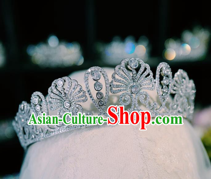 Handmade Baroque Bride Wedding Jewelry Accessories Women Royal Crown European Queen Zircon Headwear Handmade Baroque Bride Wedding Jewelry Accessories Women Royal Crown European Queen Zircon Headwear