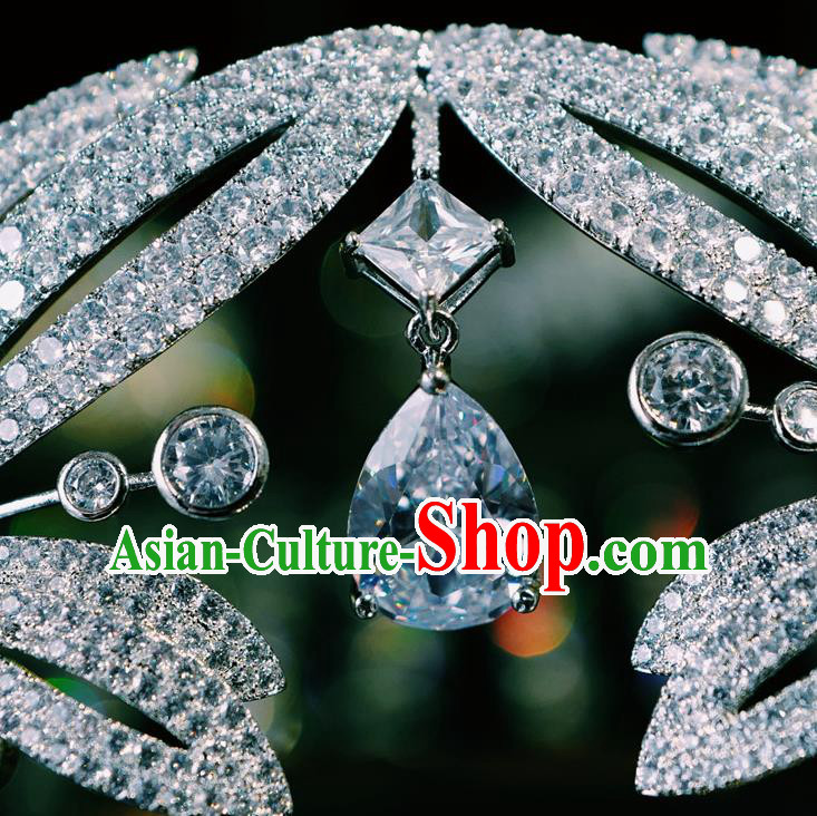 Top Baroque Bride Headwear Women Jewelry Accessories European Queen Zircon Royal Crown Top Baroque Bride Headwear Women Jewelry Accessories European Queen Zircon Royal Crown