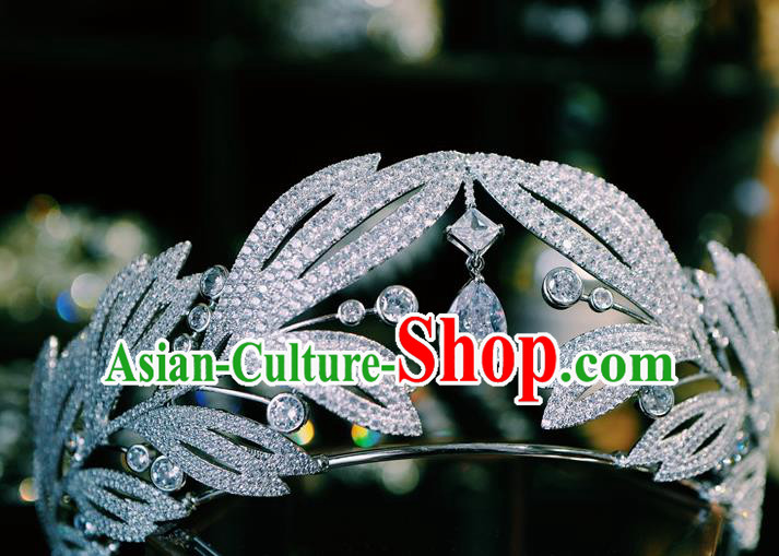Top Baroque Bride Headwear Women Jewelry Accessories European Queen Zircon Royal Crown Top Baroque Bride Headwear Women Jewelry Accessories European Queen Zircon Royal Crown