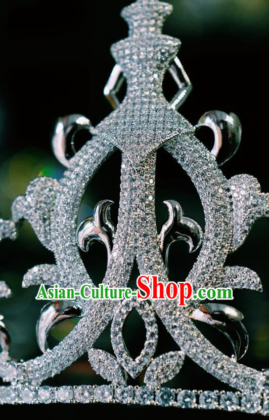 Top European Queen Zircon Royal Crown Baroque Bride Headwear Women Jewelry Accessories Top European Queen Zircon Royal Crown Baroque Bride Headwear Women Jewelry Accessories