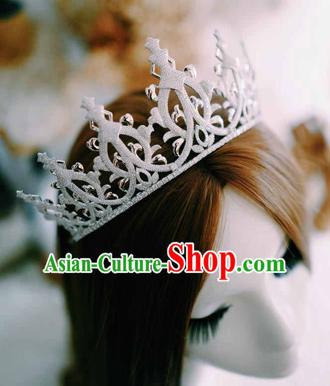 Top European Queen Zircon Royal Crown Baroque Bride Headwear Women Jewelry Accessories Top European Queen Zircon Royal Crown Baroque Bride Headwear Women Jewelry Accessories