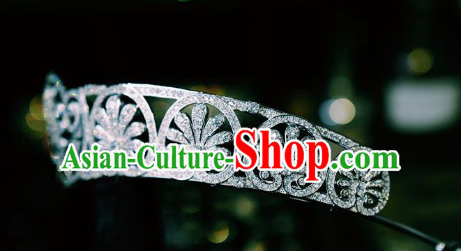 European Retro Headwear Bride Zircon Royal Crown Princess Wedding Jewelry Accessories European Retro Headwear Bride Zircon Royal Crown Princess Wedding Jewelry Accessories