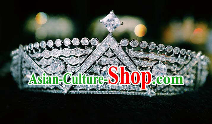 European Retro Hair Accessories Bride Zircon Royal Crown Wedding Princess Jewelry European Retro Hair Accessories Bride Zircon Royal Crown Wedding Princess Jewelry