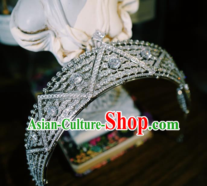 European Retro Hair Accessories Bride Zircon Royal Crown Wedding Princess Jewelry European Retro Hair Accessories Bride Zircon Royal Crown Wedding Princess Jewelry