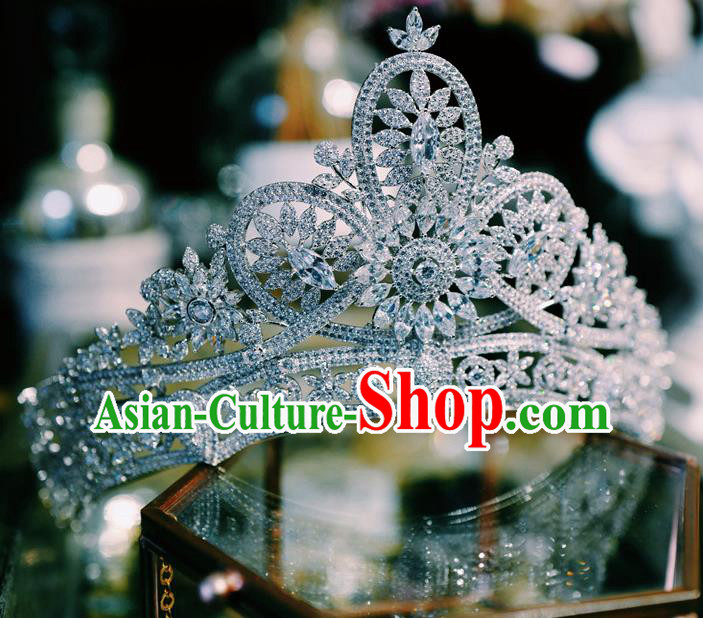 Bride Zircon Royal Crown European Princess Jewelry Wedding Hair Accessories Bride Zircon Royal Crown European Princess Jewelry Wedding Hair Accessories