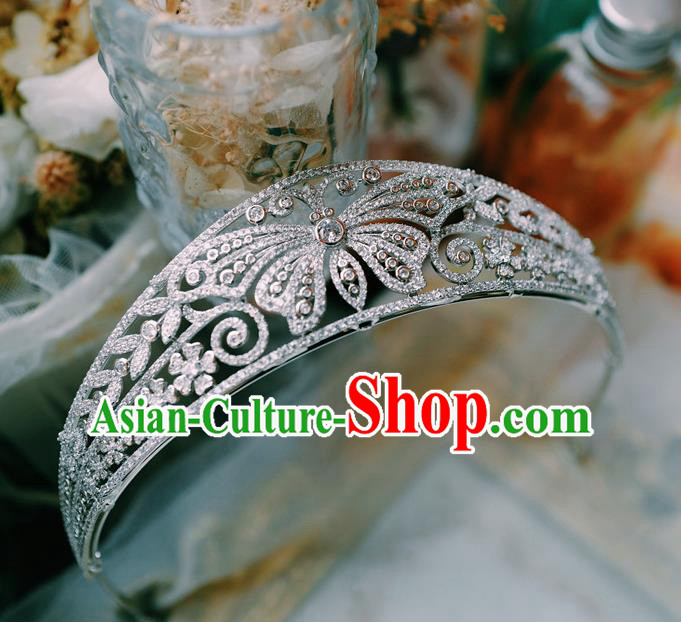 Top European Retro Zircon Butterfly Royal Crown Bride Headwear Princess Wedding Jewelry Accessories Top European Retro Zircon Butterfly Royal Crown Bride Headwear Princess Wedding Jewelry Accessories