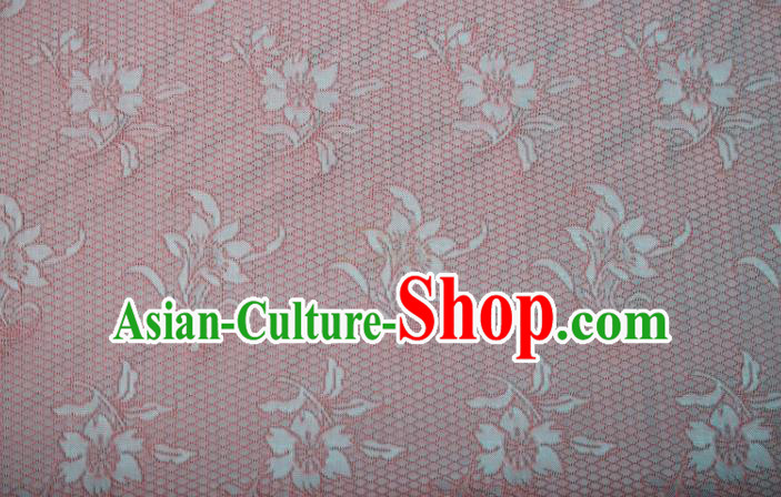 Chinese Classical Scale Pattern Design Pink Song Brocade Fabric Asian Traditional Silk Material Chinese Classical Scale Pattern Design Pink Song Brocade Fabric Asian Traditional Silk Material
