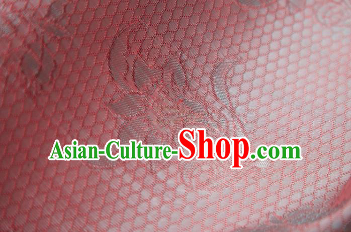 Chinese Classical Scale Pattern Design Pink Song Brocade Fabric Asian Traditional Silk Material Chinese Classical Scale Pattern Design Pink Song Brocade Fabric Asian Traditional Silk Material
