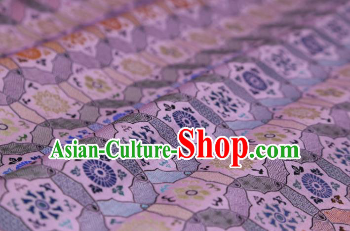 Chinese Classical Lotus Butterfly Pattern Design Pink Song Brocade Fabric Asian Traditional Silk Material Chinese Classical Lotus Butterfly Pattern Design Pink Song Brocade Fabric Asian Traditional Silk Material