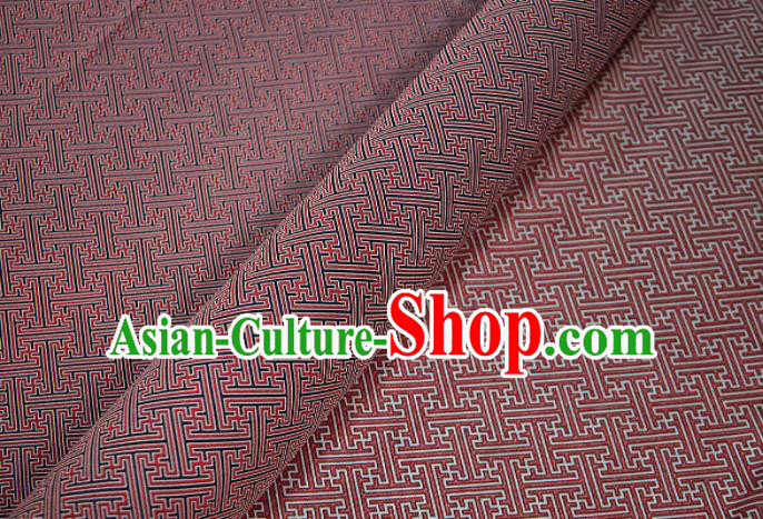 Chinese Classical Pattern Design Red Song Brocade Fabric Asian Traditional Silk Material Chinese Classical Pattern Design Red Song Brocade Fabric Asian Traditional Silk Material