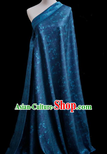 Chinese Classical Grass Pattern Design Peacock Green Su Brocade Fabric Asian Traditional Silk Material Chinese Classical Grass Pattern Design Peacock Green Su Brocade Fabric Asian Traditional Silk Material