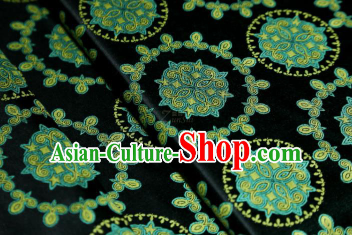 Chinese Classical Pattern Design Atrovirens Song Brocade Fabric Asian Traditional Silk Material Chinese Classical Pattern Design Atrovirens Song Brocade Fabric Asian Traditional Silk Material