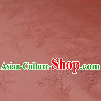 Chinese Classical Plum Pattern Design Pink Mulberry Silk Fabric Asian Traditional Cheongsam Silk Material