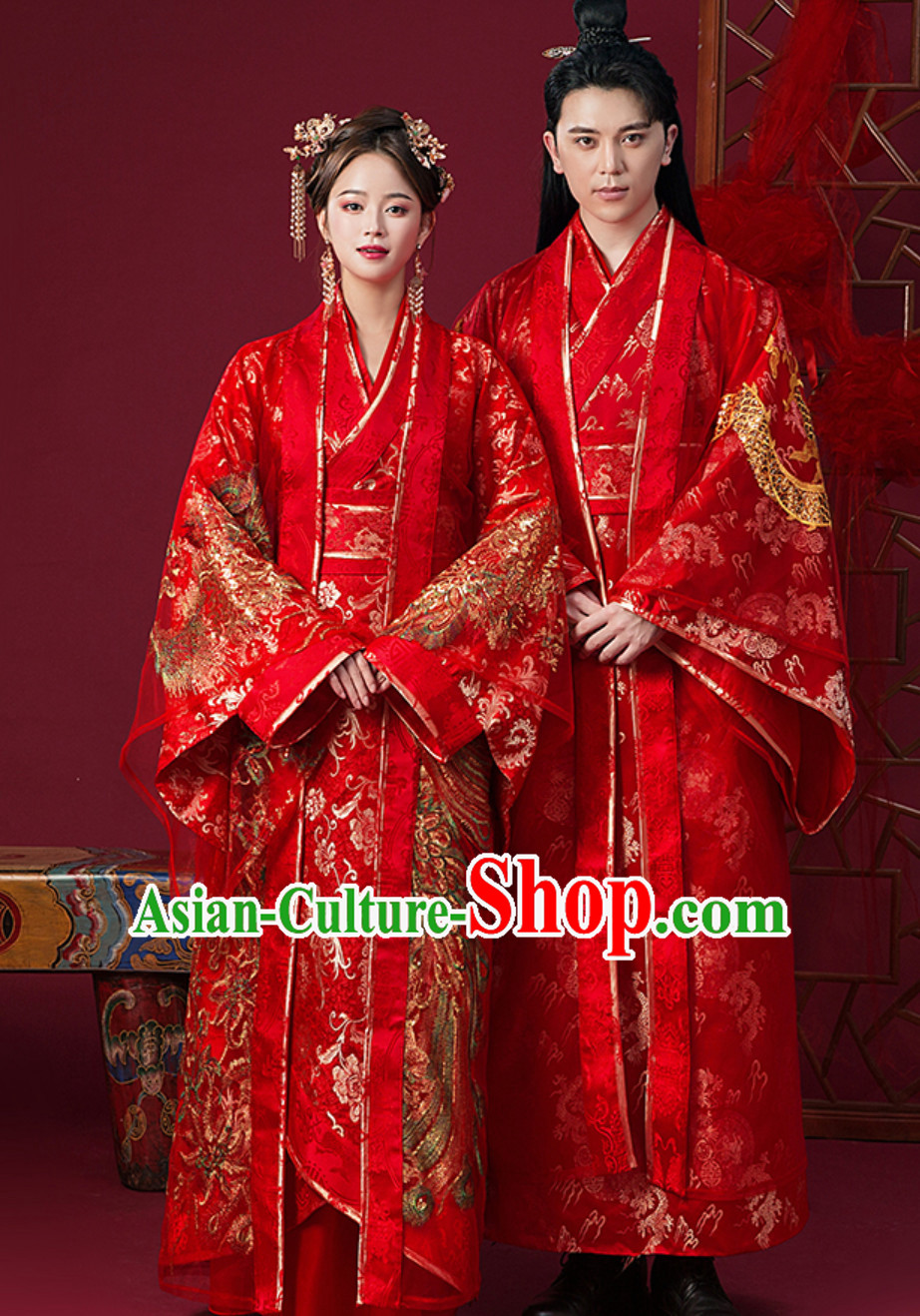 Ancient Chinese Tang Imperial Palace Princess Bride Wedding Dress Ancient Chinese Tang Imperial Palace Princess Bride Wedding Dress