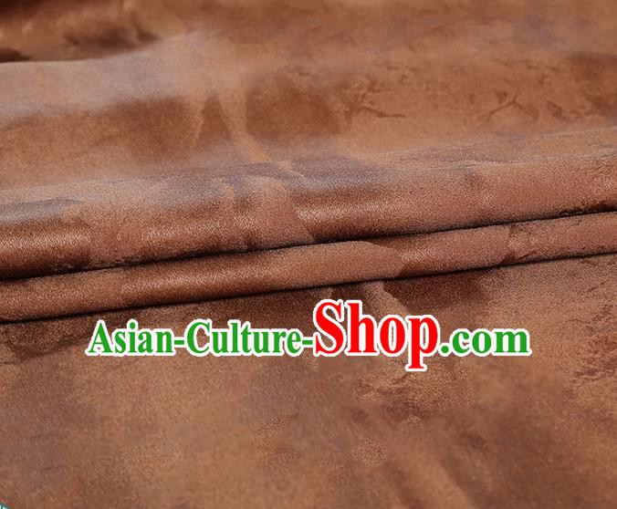 Chinese Classical Pattern Design Brown Gambiered Guangdong Gauze Fabric Asian Traditional Cheongsam Silk Material Chinese Classical Pattern Design Brown Gambiered Guangdong Gauze Fabric Asian Traditional Cheongsam Silk Material