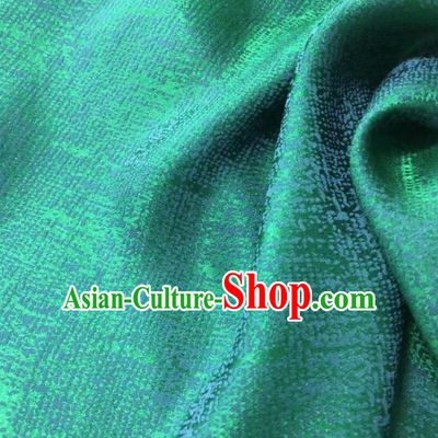 Chinese Classical Pattern Design Green Brocade Fabric Asian Traditional Cheongsam Silk Material