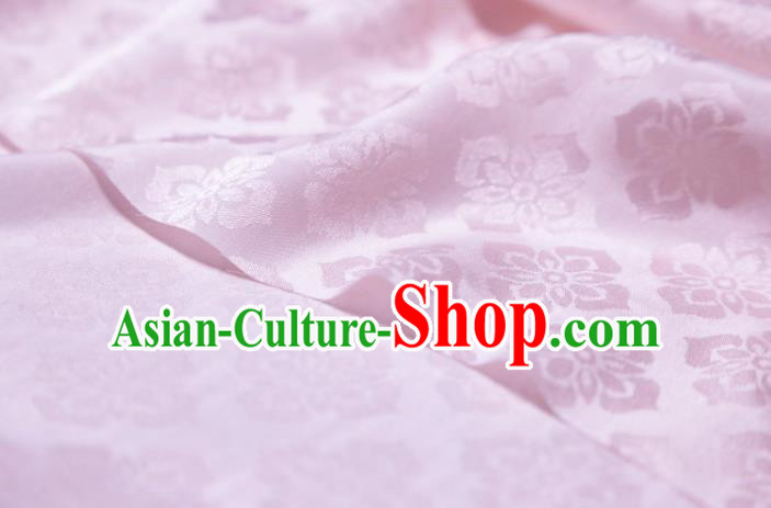 Chinese Classical Flowers Pattern Design Pink Silk Fabric Asian Traditional Cheongsam Brocade Material Chinese Classical Flowers Pattern Design Pink Silk Fabric Asian Traditional Cheongsam Brocade Material