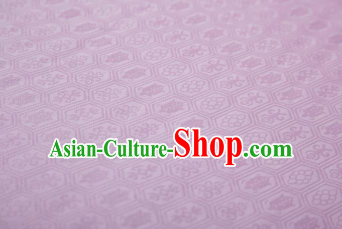 Chinese Classical Septaria Pattern Design Pink Silk Fabric Asian Traditional Cheongsam Brocade Material Chinese Classical Septaria Pattern Design Pink Silk Fabric Asian Traditional Cheongsam Brocade Material