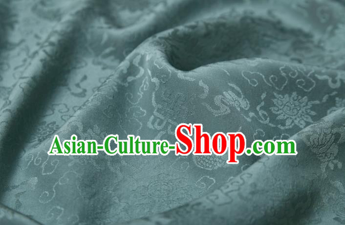 Chinese Classical Carps Pattern Design Blue Silk Fabric Asian Traditional Cheongsam Brocade Material Chinese Classical Carps Pattern Design Blue Silk Fabric Asian Traditional Cheongsam Brocade Material
