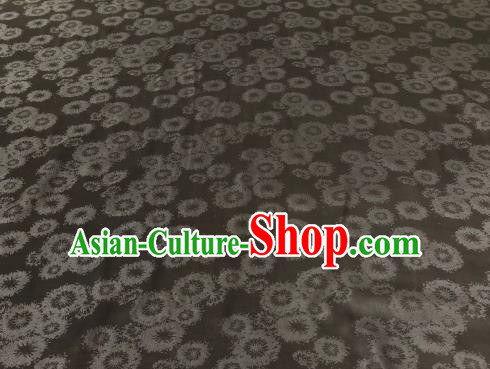 Asian Chinese Traditional Pattern Design Black Gambiered Guangdong Gauze Fabric Silk Material