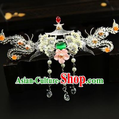 Chinese Classical Dance Hair Accessories Ancient Princess Tassel Hairpins Hair Crown for Women