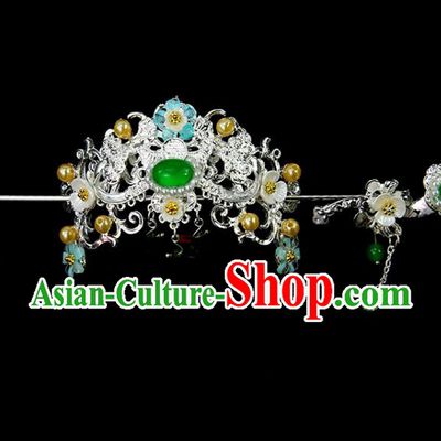 Chinese Ancient Princess Hair Crown and Hairpins Traditional Classical Dance Hair Accessories for Women