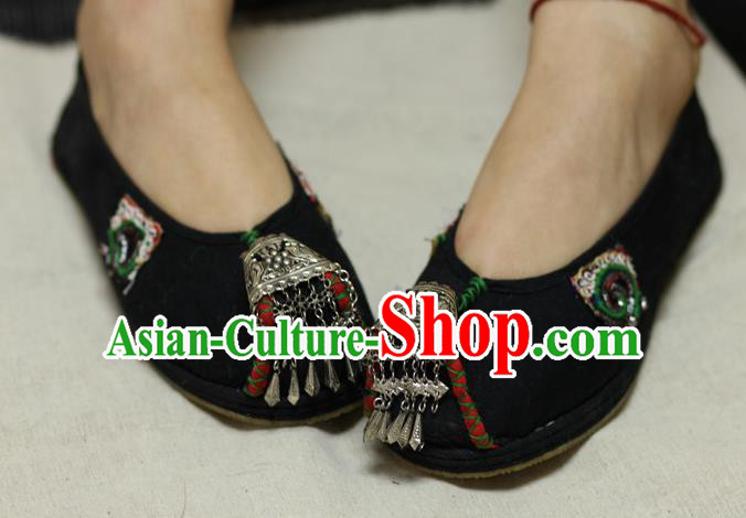 Chinese Traditional National Black Shoes Hanfu Shoes for Women Chinese Traditional National Black Shoes Hanfu Shoes for Women