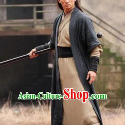 Chinese Traditional Ming Dynasty Swordsman Costume Ancient Wu Xia Drama Knight Hanfu Clothing for Men