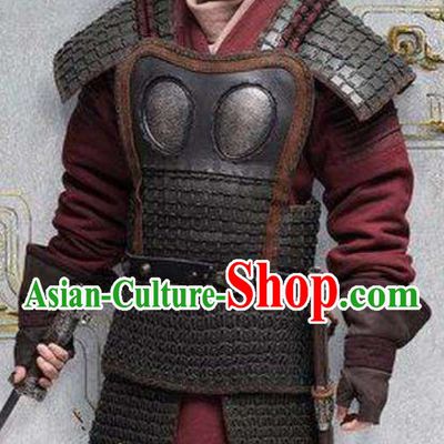 Ancient Chinese Style Handmade Armor Wrist Bands Bracers Leather Cuffs