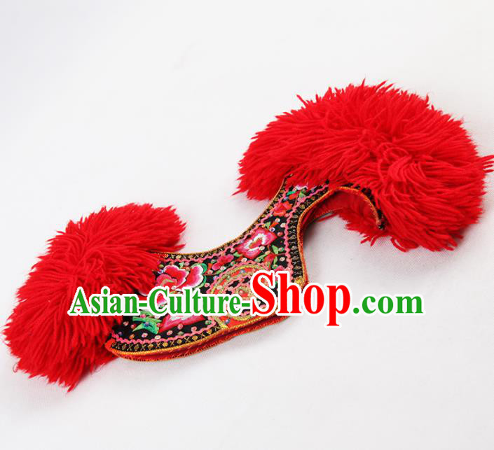 Chinese Traditional Yi Nationality Hat Handmade Ethnic Hair Accessories for Women Chinese Traditional Yi Nationality Hat Handmade Ethnic Hair Accessories for Women