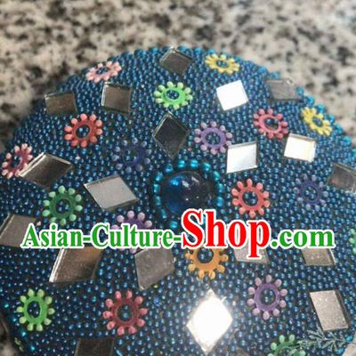Nepal Traditional Nationality Blue Beads Jewel Case Indian Jewellery Box
