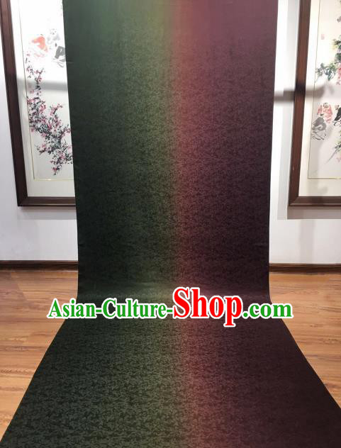 Asian Chinese Traditional Pattern Design Gradient Gambiered Guangdong Gauze Fabric Silk Material Asian Chinese Traditional Pattern Design Gradient Gambiered Guangdong Gauze Fabric Silk Material