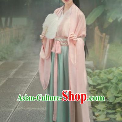 Chinese Ancient Palace Princess Hanfu Dress Traditional Jin Dynasty Royal Infanta Costumes for Women