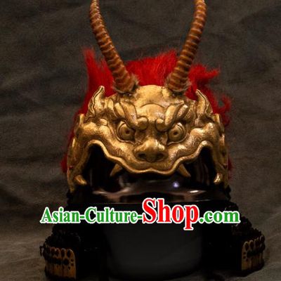 Chinese Traditional Song Dynasty General Helmet Ancient Military Officers Headwear for Men