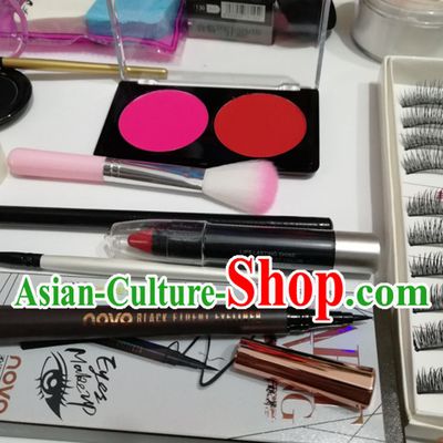 Professional Beijing Opera Traditional Make UP Set 14 Pieces Makeup Set