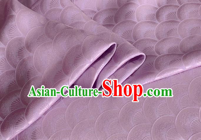 Asian Chinese Classical Scale Pattern Design Rosy Brocade Jacquard Fabric Traditional Cheongsam Silk Material Asian Chinese Classical Scale Pattern Design Rosy Brocade Jacquard Fabric Traditional Cheongsam Silk Material