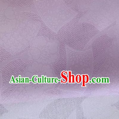Asian Chinese Classical Pattern Design Lilac Organza Jacquard Fabric Traditional Cheongsam Silk Material