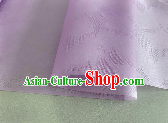 Asian Chinese Classical Pattern Design Lilac Organza Jacquard Fabric Traditional Cheongsam Silk Material Asian Chinese Classical Pattern Design Lilac Organza Jacquard Fabric Traditional Cheongsam Silk Material