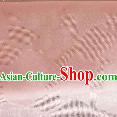 Asian Chinese Classical Pattern Design Pink Organza Jacquard Fabric Traditional Cheongsam Silk Material