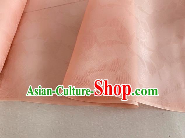 Asian Chinese Classical Pattern Design Peach Pink Organza Jacquard Fabric Traditional Cheongsam Silk Material Asian Chinese Classical Pattern Design Peach Pink Organza Jacquard Fabric Traditional Cheongsam Silk Material
