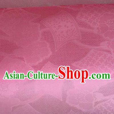 Asian Chinese Classical Pattern Design Rosy Organza Jacquard Fabric Traditional Cheongsam Silk Material