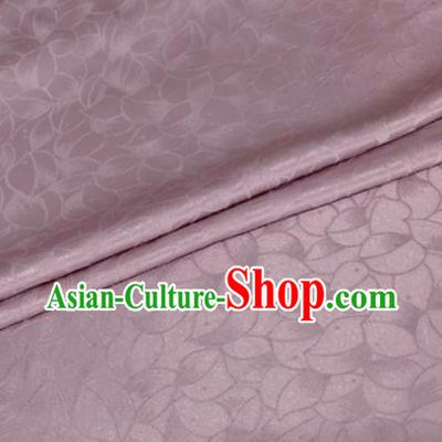 Asian Chinese Classical Lotus Petals Pattern Design Pink Silk Fabric Traditional Cheongsam Brocade Material