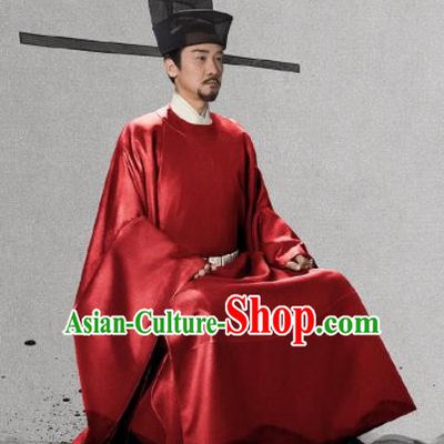 Traditional Chinese Ancient Song Dynasty Emperor Clothing Drama Royal Nirvana Xiao Jian Costumes and Hat for Men