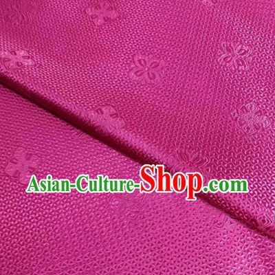 Asian Chinese Classical Pattern Design Rosy Silk Fabric Traditional Nanjing Brocade Material