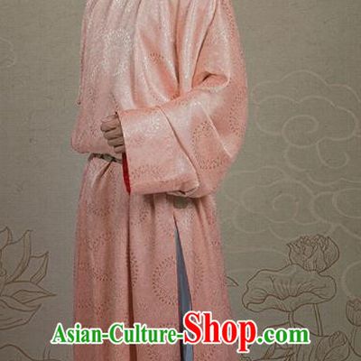 Chinese Ancient Nobility Childe Pink Clothing Traditional Tang Dynasty Royal Prince Costumes for Men