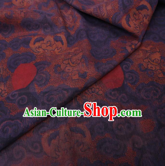 Chinese Cheongsam Classical Sunrise Pattern Design Khaki Watered Gauze Fabric Asian Traditional Silk Material Chinese Cheongsam Classical Sunrise Pattern Design Khaki Watered Gauze Fabric Asian Traditional Silk Material